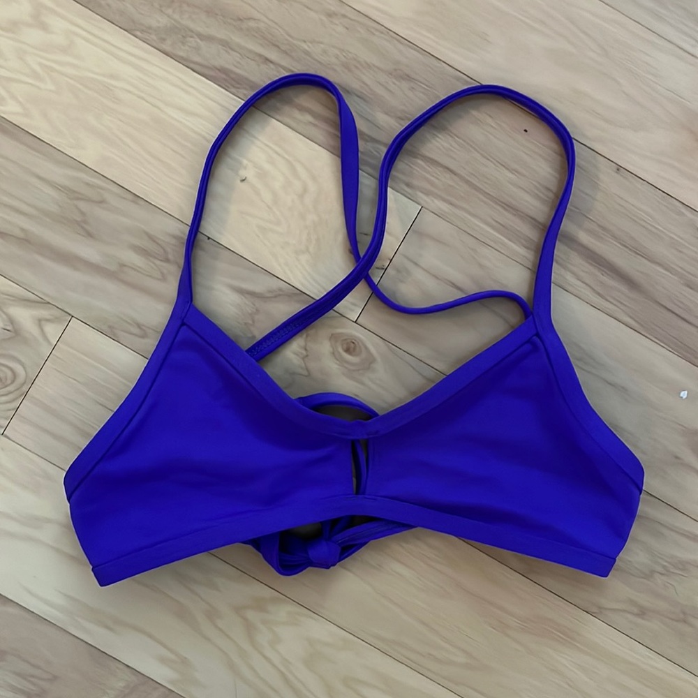 Neon purple vent Jolyn bikini top